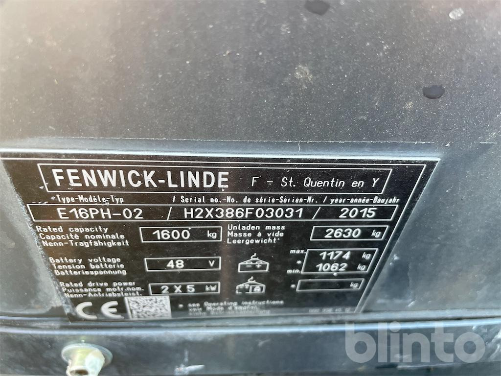 Вилочный погрузчик Fenwick - Linde E 16 EVO: фото 6