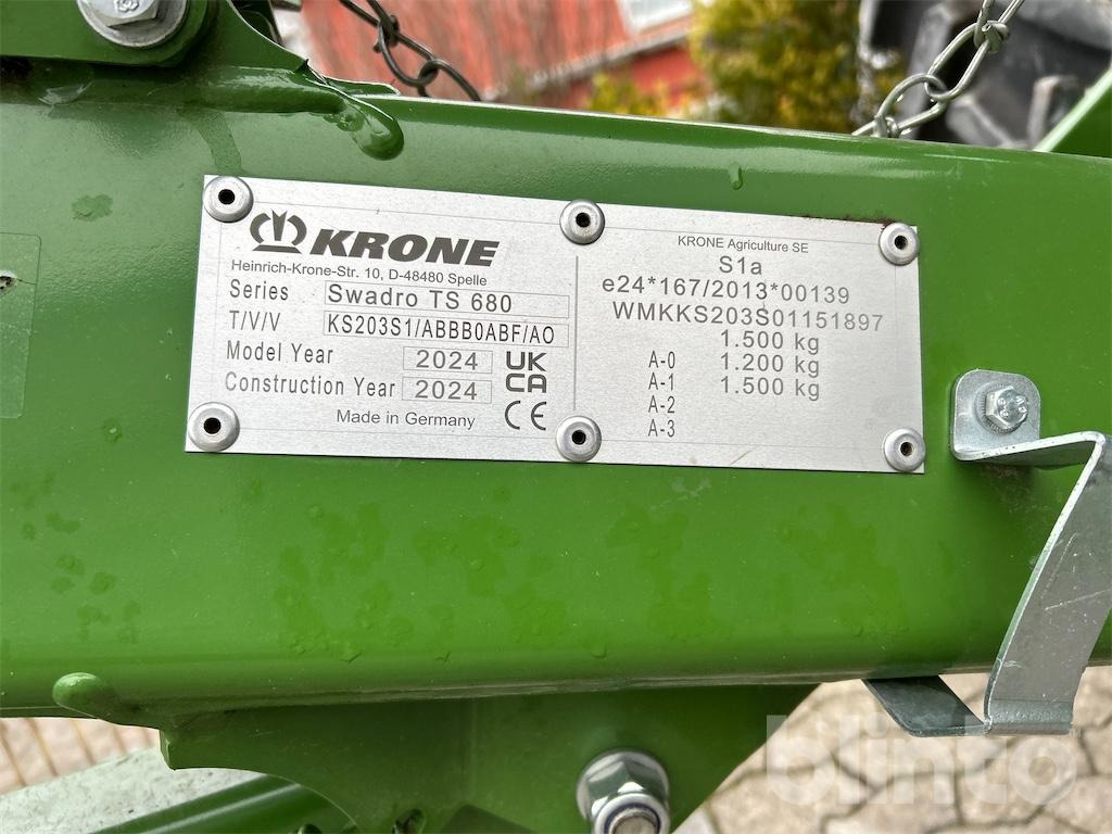 KRONE Swadro TS 680 (2024) - Сеноворошилка: фото 5 KRONE Swadro TS 680 (2024) - Сеноворошилка: фото 5