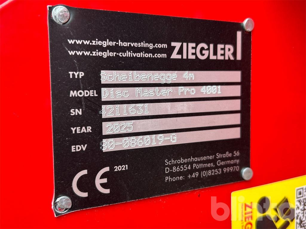 Ziegler Disc Master Pro 4001 - Дисковая борона: фото 5 Ziegler Disc Master Pro 4001 - Дисковая борона: фото 5