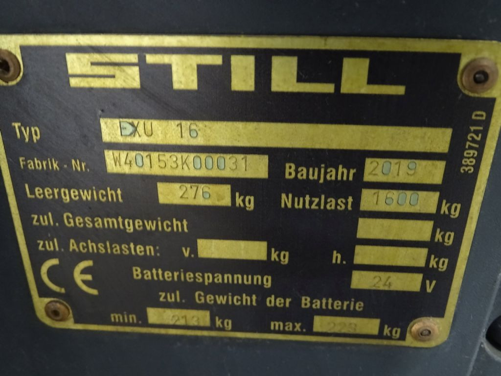 Still EXU16 - Тележка: фото 5 Still EXU16 - Тележка: фото 5