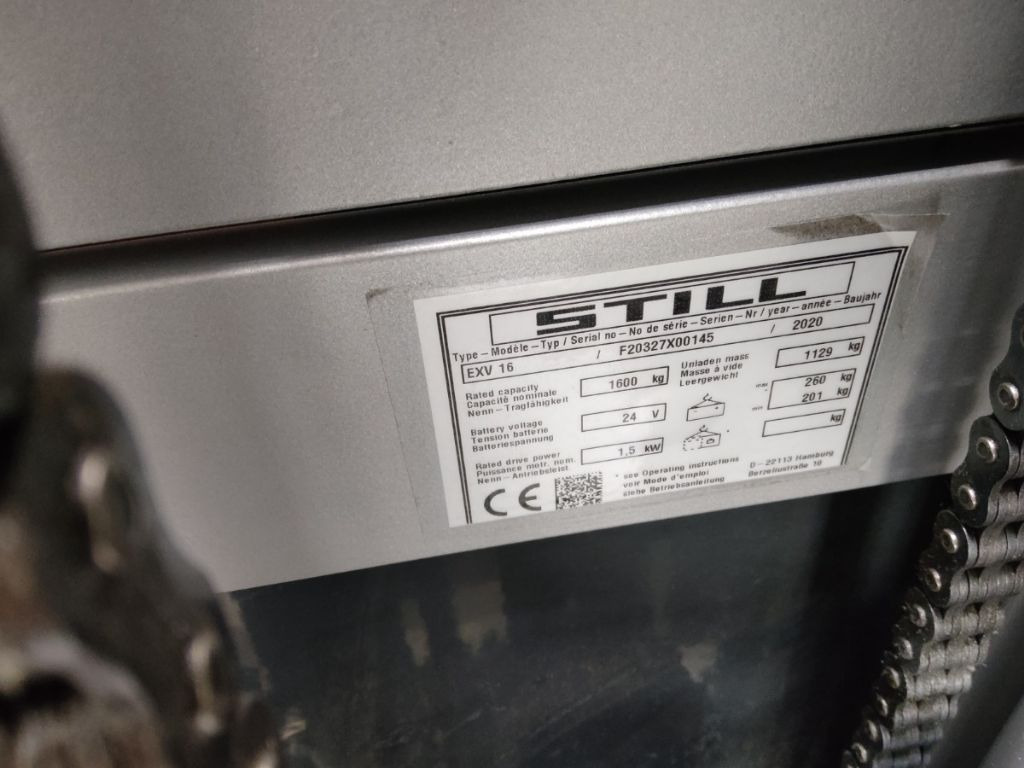 Still EXV16/BATT.NEU - Штабелер: фото 5 Still EXV16/BATT.NEU - Штабелер: фото 5