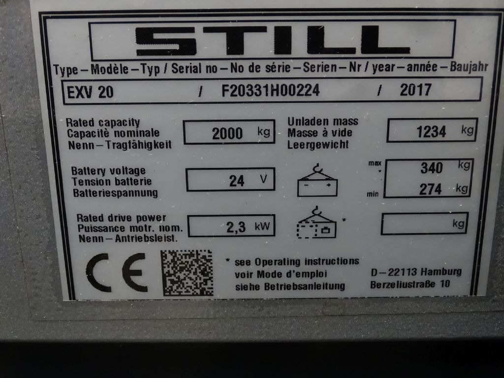 Still EXV20 - Штабелер: фото 5 Still EXV20 - Штабелер: фото 5