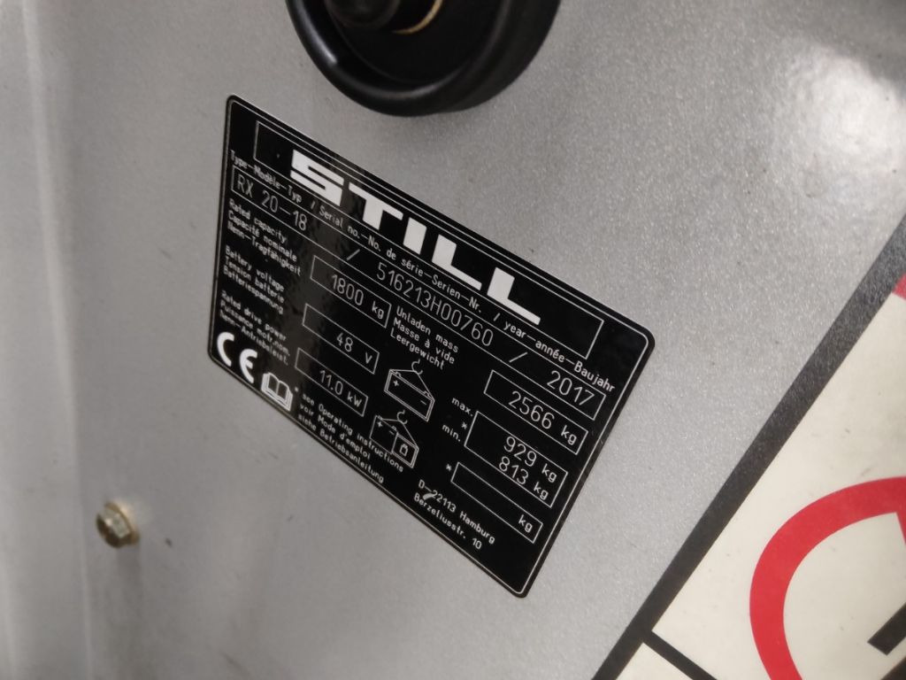 Still RX20-18 - Электропогрузчик: фото 5 Still RX20-18 - Электропогрузчик: фото 5