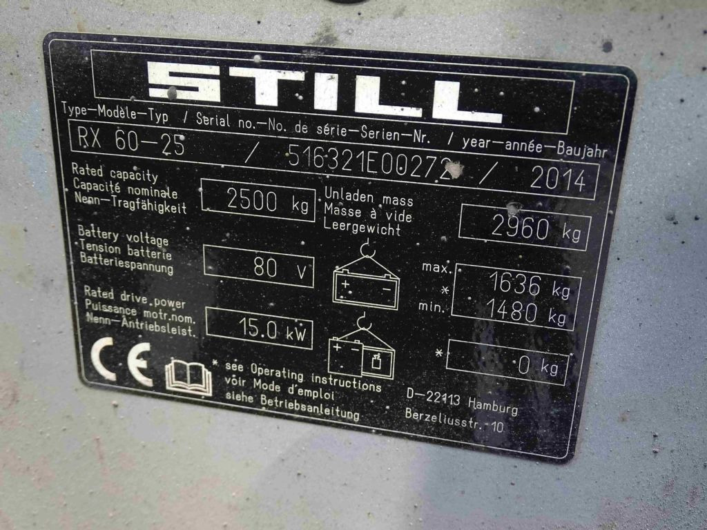 Электропогрузчик Still RX60-25: фото 7 Электропогрузчик Still RX60-25: фото 7