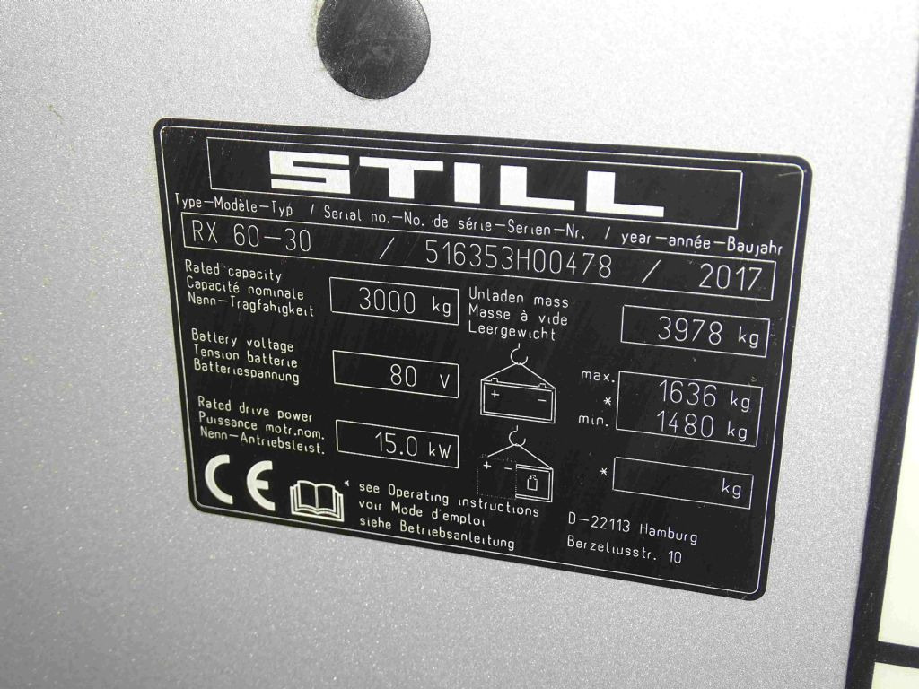 Still RX60-30 - Электропогрузчик: фото 5 Still RX60-30 - Электропогрузчик: фото 5