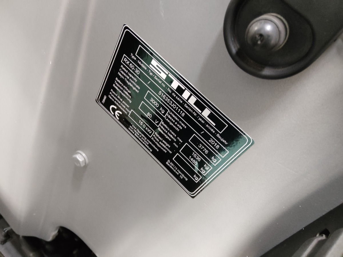 Still RX60-30 - Электропогрузчик: фото 5 Still RX60-30 - Электропогрузчик: фото 5