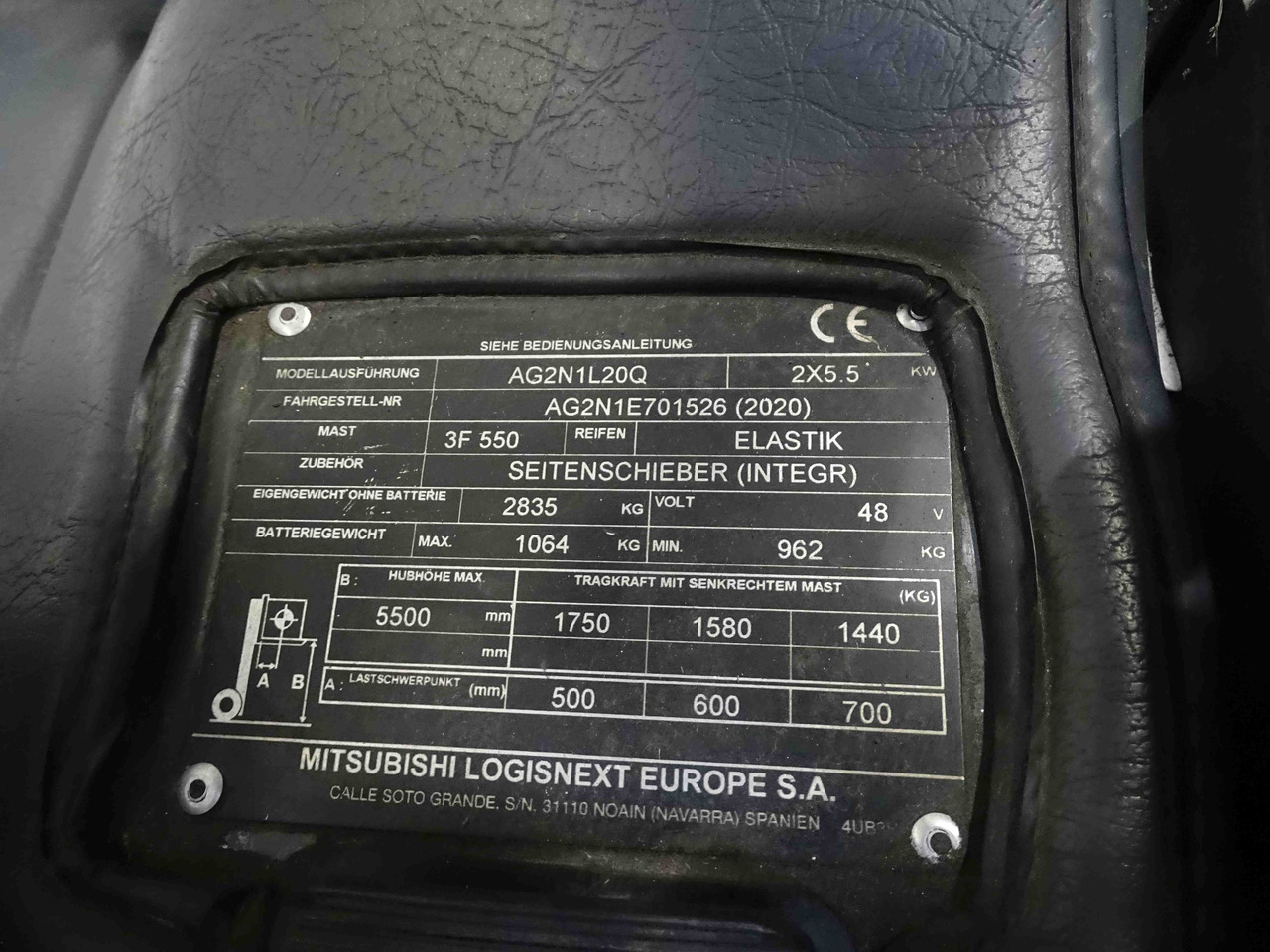 UniCarriers AG2N1L20Q - Электропогрузчик: фото 5 UniCarriers AG2N1L20Q - Электропогрузчик: фото 5
