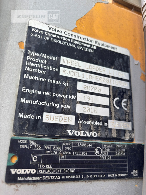 Volvo L110H - Колёсный погрузчик: фото 5 Volvo L110H - Колёсный погрузчик: фото 5